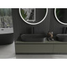 Mexen Sofia Aufsatzwaschbecken aus Konglomerat 70 x 35 cm, schwarz - 23067071