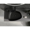Mexen Ono Aufsatzwaschbecken aus Konglomerat 51 x 39 cm, schwarz - 23045171