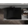 Mexen Poli Aufsatzwaschbecken aus Konglomerat 1/O 60 x 48 cm, schwarz - 23026071