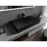 Mexen Poli Aufsatzwaschbecken aus Konglomerat 1/O 80 x 48 cm, schwarz - 23028071