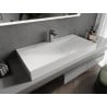 Mexen Poli Aufsatzwaschbecken aus Konglomerat 1/O 100 x 48 cm, weiß - 23021001