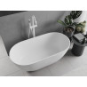Mexen Rimini freistehende Badewanne aus Konglomerat 150 x 75 cm, weiß matt - 57241507500