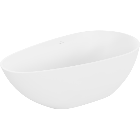 Mexen Palermo Freistehende Badewanne aus Konglomerat 150 x 78 cm, weiß matt - 57211507800