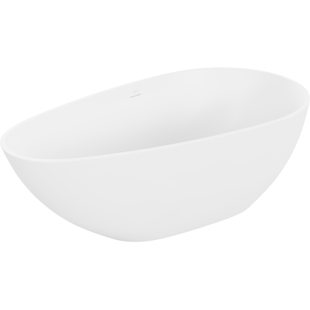 Mexen Palermo freistehende Badewanne aus Konglomerat 150 x 78 cm, weiße Matt - 57211507800