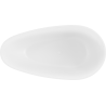 Mexen Palermo freistehende Badewanne aus Konglomerat 150 x 78 cm, weiße Matt - 57211507800