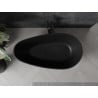 Mexen Palermo freistehende Badewanne aus Konglomerat 150 x 78 cm, schwarz matt - 57211507870