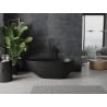 Mexen Palermo freistehende Badewanne aus Konglomerat 150 x 78 cm, schwarz matt - 57211507870