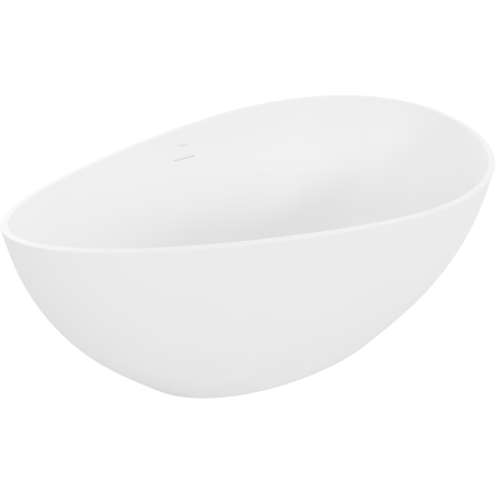 Mexen Parma freistehende Badewanne aus Konglomerat 160 x 95 cm, weiß matt - 57231609500
