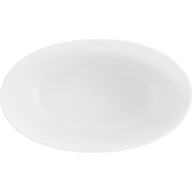 Mexen Parma freistehende Badewanne aus Konglomerat 160 x 95 cm, weiß matt - 57231609500