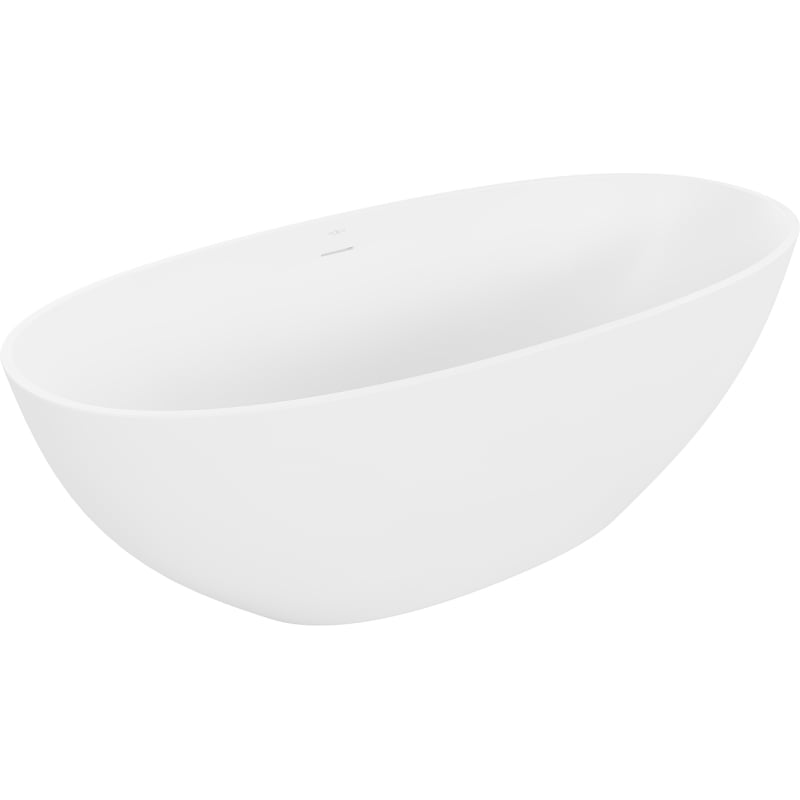 Mexen Bari freistehende Wanne aus Konglomerat 165 x 75 cm, weiß matt - 57221657500