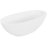 Mexen Bari freistehende Badewanne aus Konglomerat 165 x 75 cm, weiß matt - 57221657500
