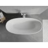 Mexen Bari freistehende Badewanne aus Konglomerat 165 x 75 cm, weiß matt - 57221657500