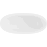 Mexen Bari freistehende Badewanne aus Konglomerat 165 x 75 cm, weiß matt - 57221657500