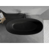 Mexen Bari freistehende Wanne aus Konglomerat 165 x 75 cm, schwarz matt - 57221657570
