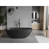 Mexen Bari freistehende Wanne aus Konglomerat 165 x 75 cm, schwarz matt - 57221657570