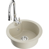 Mexen Diego Granitspüle 1-Becken mit Küchenarmatur Savita, beige - 6512-69-672601-00