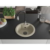 Mexen Diego Granitspüle 1-Becken mit Küchenarmatur Savita, beige - 6512-69-672601-70