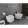 Mexen Lena rimless WC-Schüssel mit langsam schließendem, festem Sitzbrett, Duroplast, glänzend weiß - 30220200