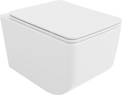 Mexen Vera WC-Schüssel Rimless mit absenkbarem Slim-Deckel, Duroplast, weiß - 30164000