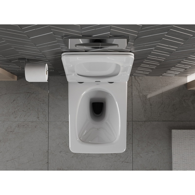 Mexen Vera WC-Schüssel Rimless mit Slim-Softclose-Sitz, Duroplast, weiß - 30164000