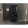 Mexen Vera WC-Schüssel Rimless mit Soft-Close-Slim-Sitz, Duroplast, schwarz matt - 30164070