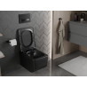 Mexen Vera WC-Schüssel Rimless mit Soft-Close-Slim-Sitz, Duroplast, schwarz matt - 30164070
