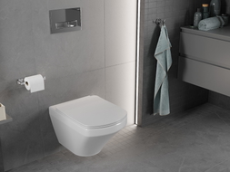 Mexen Vito WC-Becken Rimless mit Soft-Close-Slim-Sitz, Duroplast, weiß glänzend - 30174000