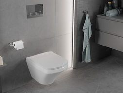 Mexen Vito WC-Schüssel Rimless mit Soft-Close-Slim-Sitz, Duroplast, weiß glänzend - 30174000