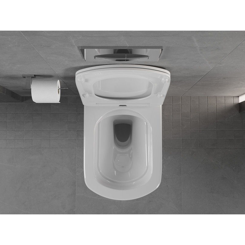 Mexen Vito WC-Schüssel Rimless mit Soft-Close-Slim-Sitz, Duroplast, weiß glänzend - 30174000