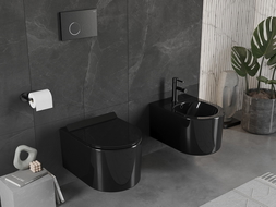 Mexen Sofia wandmontiertes Bidet, Schwarz - 35544870