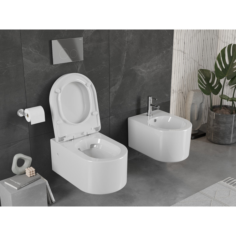 Mexen Sofia WC-Schüssel mit Softclose-Deckel, hart, weiß glänzend - 30798000