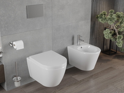 Mexen Rico Toilettenschüssel Randlos mit Hartfasesitz, Weiß - 30478000