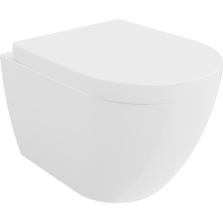 Mexen Lena WC-Schüssel mit langsam schließendem, hartem Sitz, weiß glänzend - 30298000