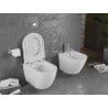 Mexen Lena WC-Schüssel mit langsam schließendem, hartem Sitz, weiß glänzend - 30298000