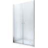 Mexen Texas 100 cm schwenkbare Duschabtrennung, transparent, Chrom - 880-100-000-01-00