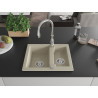 Mexen Carlos Granitspüle 1,5-Becken mit Küchenarmatur Savita, beige - 6518-69-672601-00