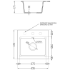 Mexen Milo Granitspüle 1-beckig mit Küchenarmatur Savita, schwarz - 6505-77-672601-70