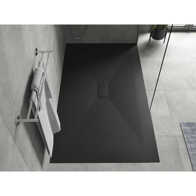 Mexen Hugo rechteckige Duschwanne SMC 170 x 100 cm, schwarz - 42701017