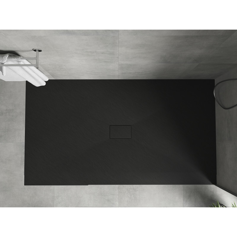 Mexen Hugo rechteckige Duschwanne SMC 170 x 100 cm, schwarz - 42701017