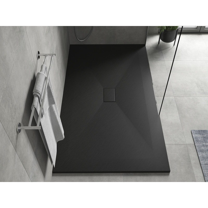 Mexen Hugo rechteckige Duschwanne SMC 170 x 100 cm, schwarz - 42701017