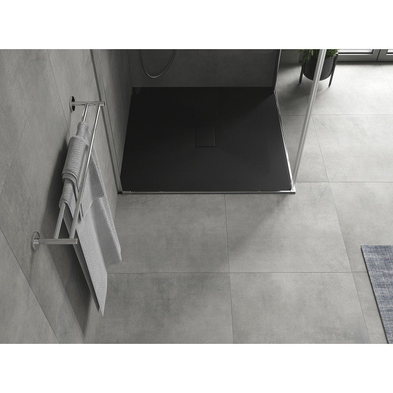 Mexen Hugo Quadratische Duschtasse SMC 100 x 100 cm, schwarz - 42701010