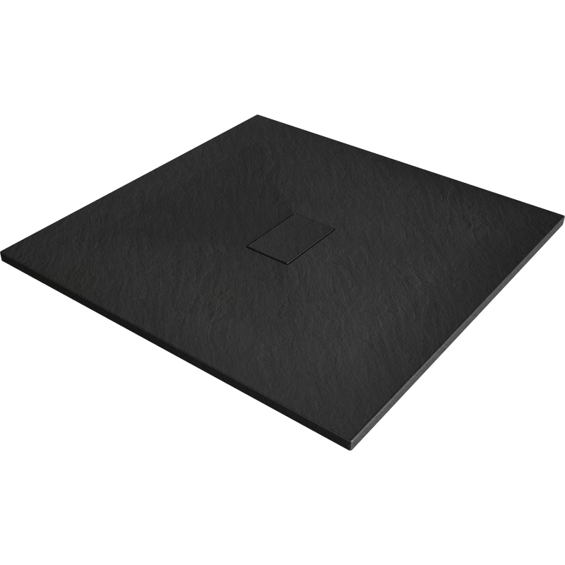 Mexen Hugo Quadratische Duschwanne SMC 100 x 100 cm, Schwarz - 42701010