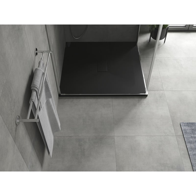 Mexen Hugo quadratische Duschwanne SMC 100 x 100 cm, schwarz - 42701010