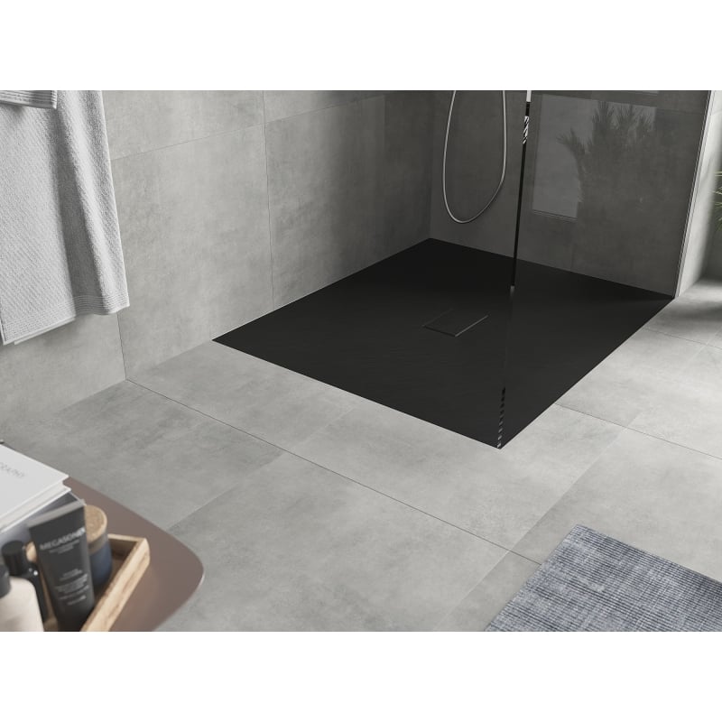 Mexen Hugo Rechteckige Duschwanne SMC 120 x 100 cm, schwarz - 42701012