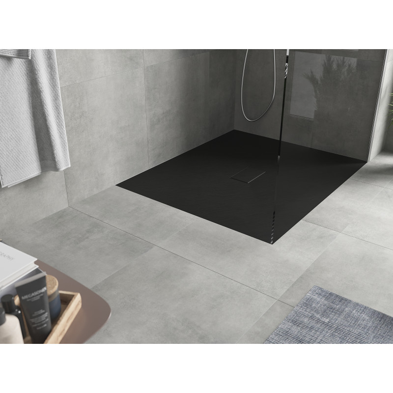 Mexen Hugo rechteckige SMC-Duschwanne 120 x 100 cm, schwarz - 42701012