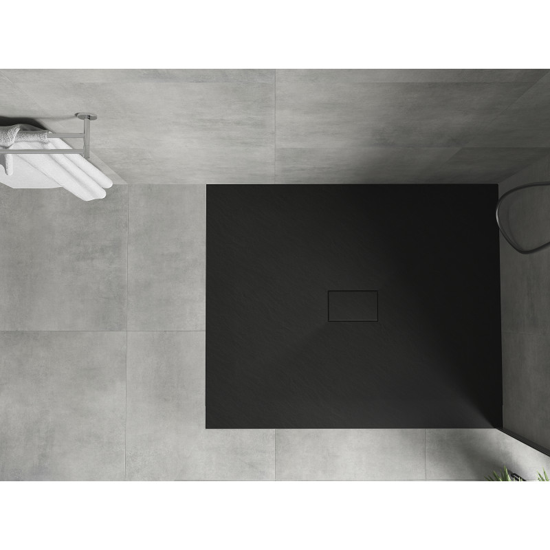 Mexen Hugo rechteckige Duschwanne SMC 110 x 100 cm, schwarz - 42701011