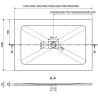 Mexen Hugo rechteckige Duschwanne SMC 110 x 100 cm, schwarz - 42701011