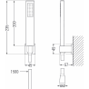Mexen R-02 Punkt Duschset, gold - 785005050-50