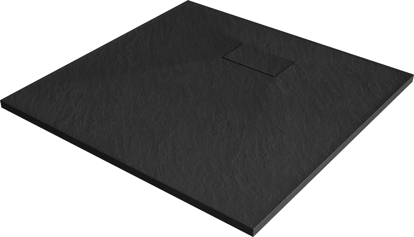 Mexen Hugo Quadratische Duschwanne SMC 90 x 90 cm, Schwarz - 42709090