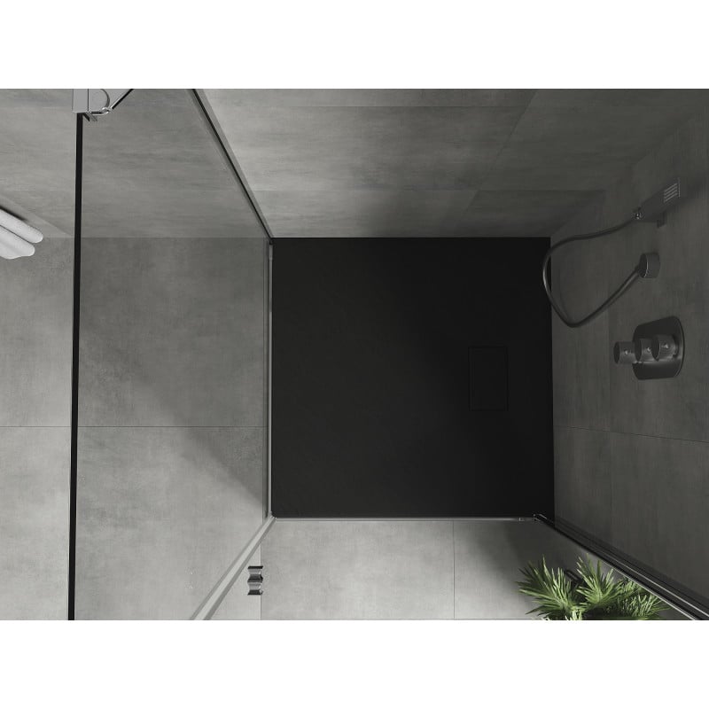 Mexen Hugo Duschwanne quadratisch SMC 90 x 90 cm, schwarz - 42709090